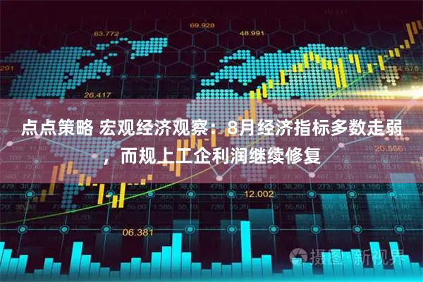 点点策略 宏观经济观察：8月经济指标多数走弱，而规上工企利润继续修复